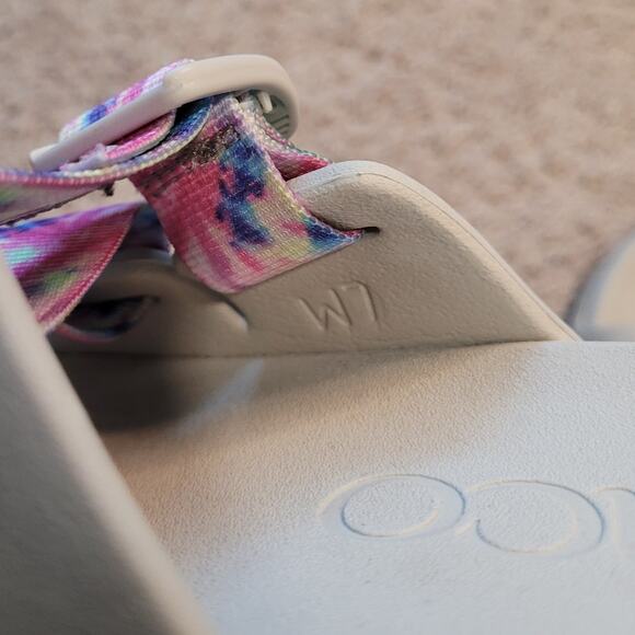 Chaco Chillos Slide Sandals Women’s 7 Tie-Dye Webbing GUC Cottagecore - Picture 10 of 10